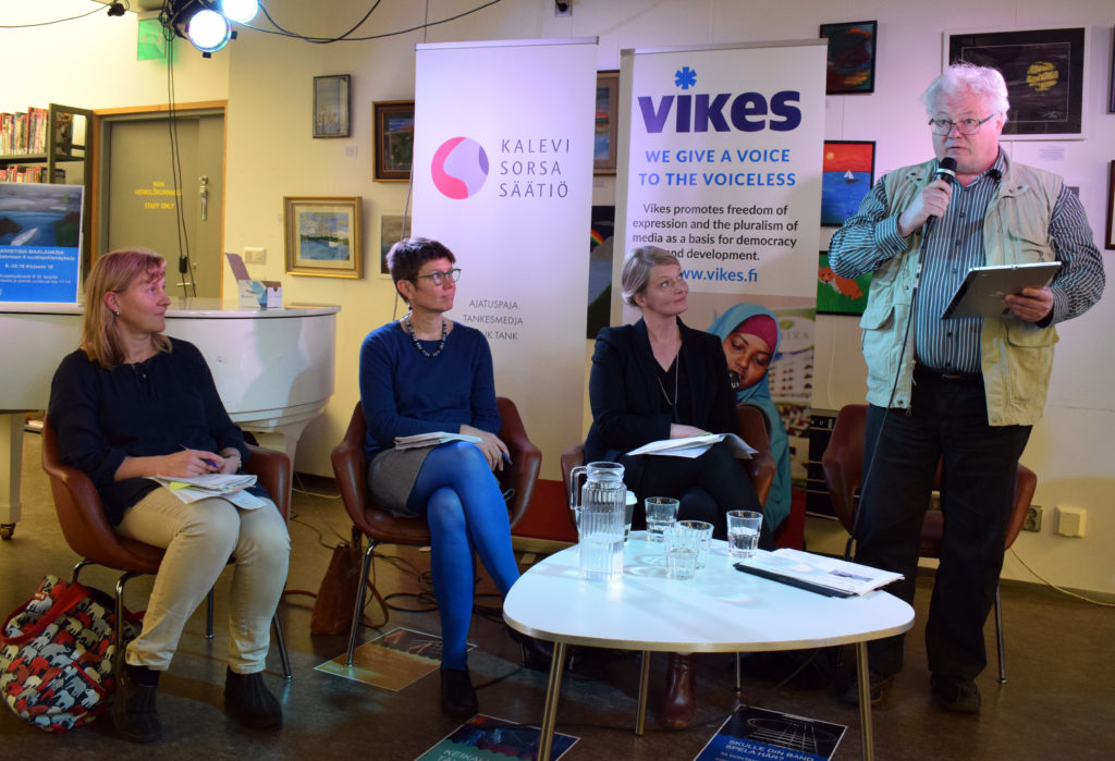 Auli Starck, Lotta Valtonen, Anu Juvonen ja Juha Rekola