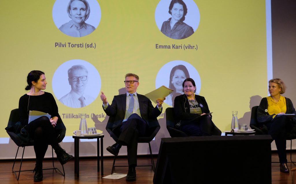 Emma Kari, Kimmo Tiilikainen, Jenni Pajunen ja Pilvi Torsti