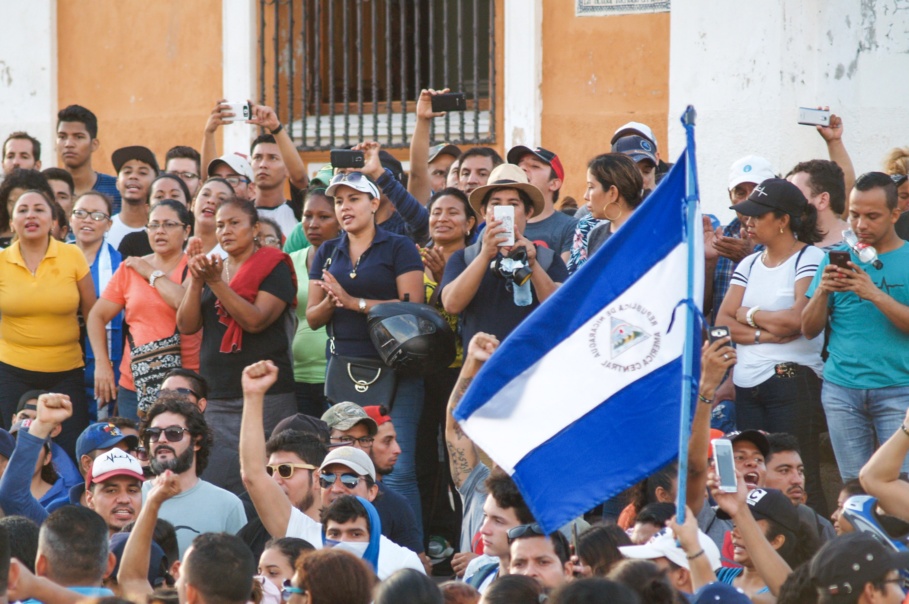 Mielenosoittajia Nicaraguassa 2018