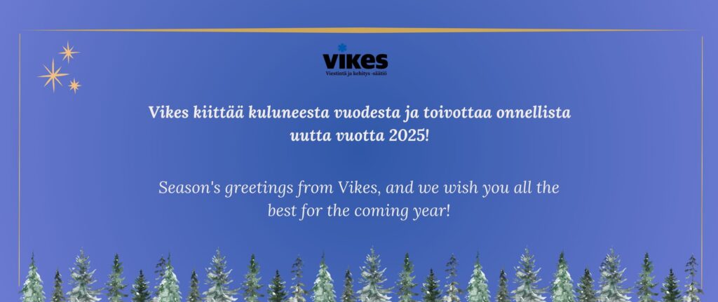 Vikes toivottaa rauhallista joulun aikaa