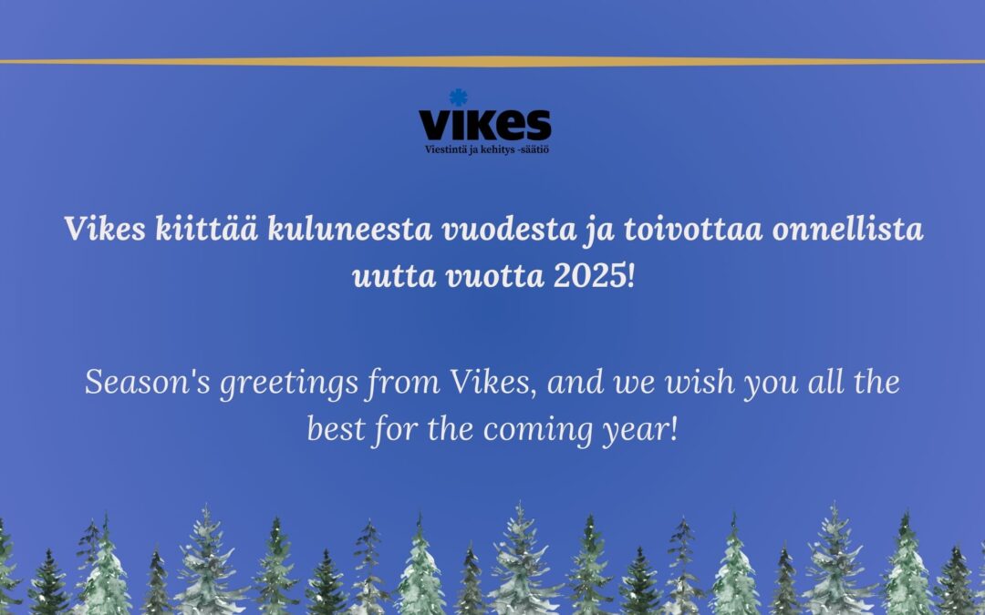 Vikes joulutauolla 23.12.2024–6.1.2025