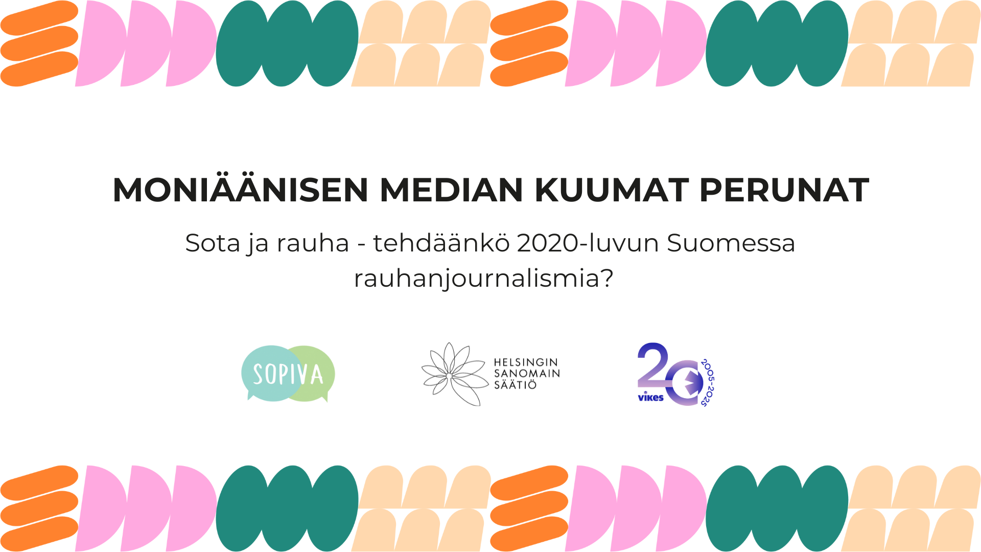 Keskustelutilaisuus banneri